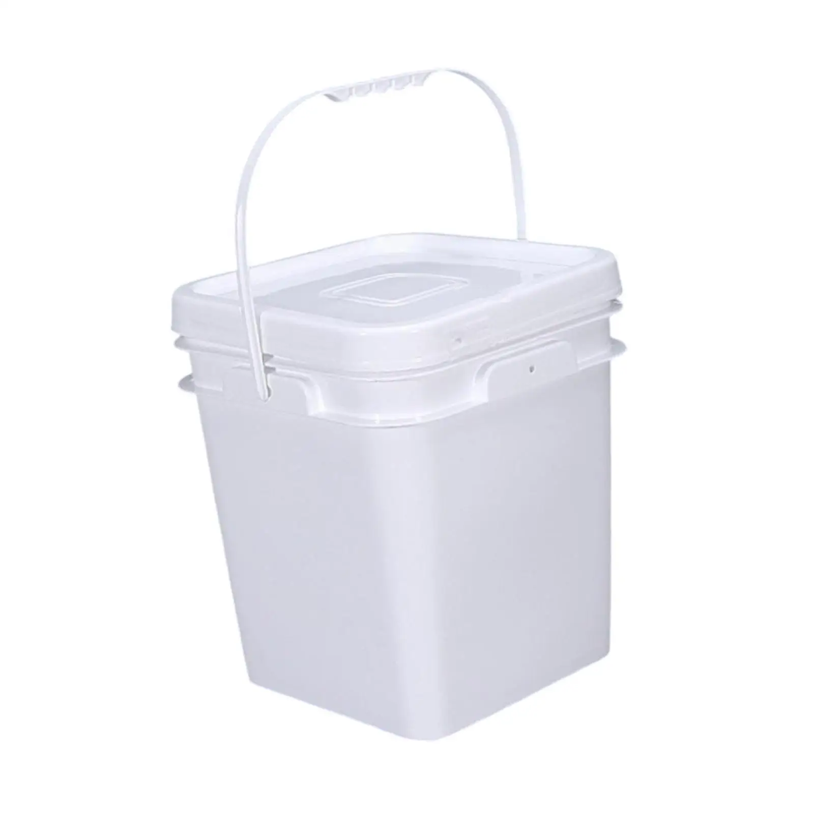 Square Bucket Food Storage Bucket with Handle Empty Paint Can for Art Crafts Projects
