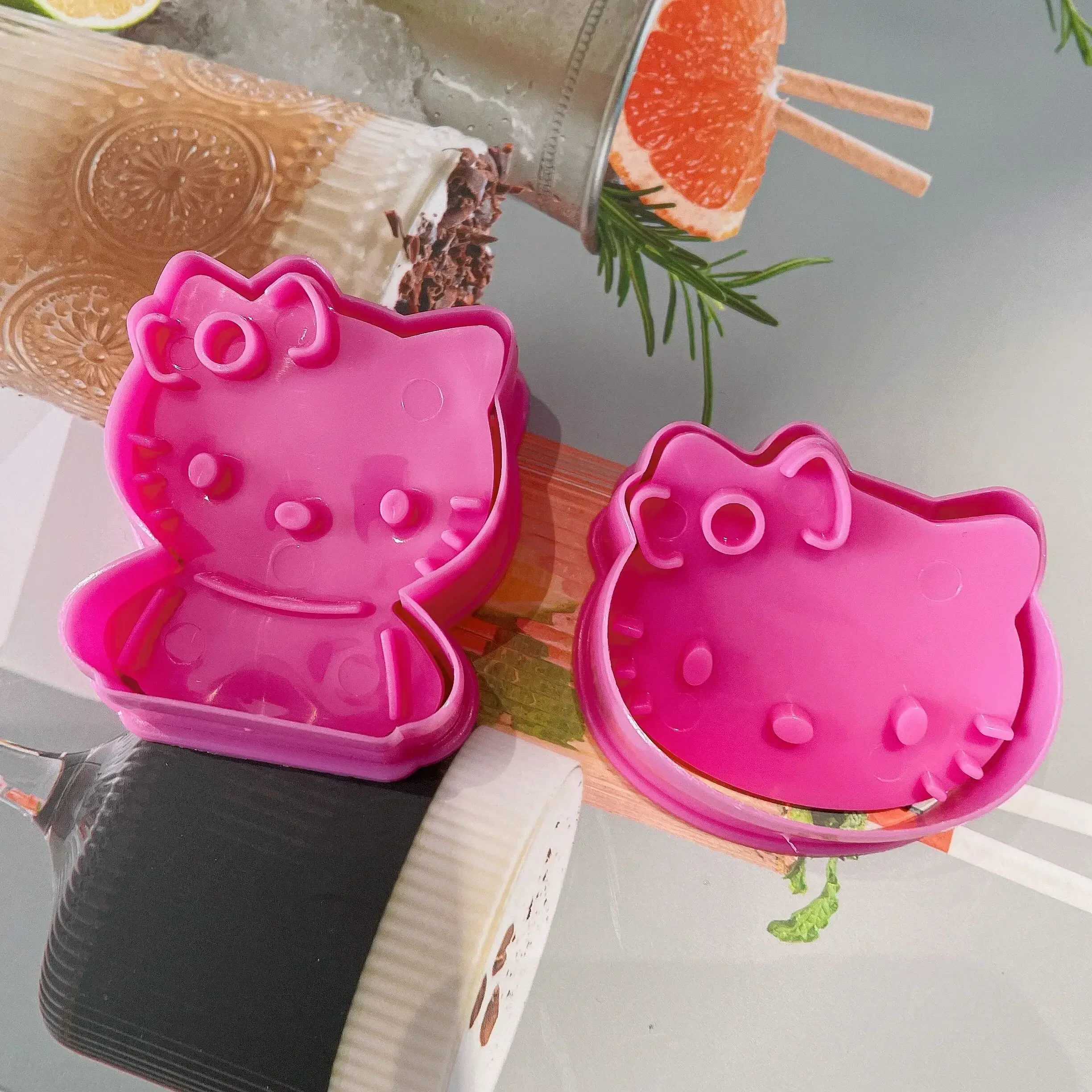 Hello Kitty Sanrio Anime Fruit Mold, Biscoito, Modelagem De Alimentos, Utensílios De Cozinha Bonitos, Coração De Menina Kawaii, Presente De Aniversário