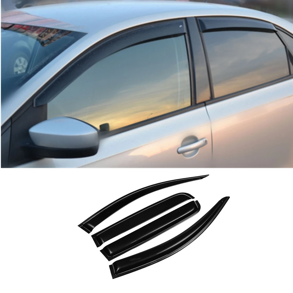 

For VW Volkswagen Polo 2011 2012 2013 2014 2015 2016 2017 2018 Side Window Vent Visor Sun Rain Deflector Guard Weather Shiled