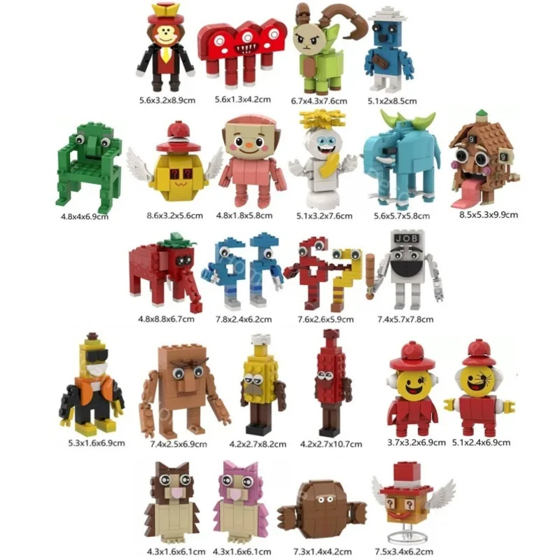 

2026 Новый аниме Steal A Brainrot, строительные блоки, украшение стола, дом No 9 Esok GD GDANG 67 Кирпичи, игрушка в подарок, сувениры для вечеринки