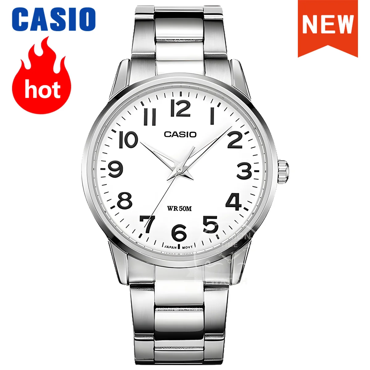 

Мужские часы Casio, лучший бренд, роскошные кварцевые часы, водонепроницаемые мужские часы, военные наручные часы, relogio masculino MTP-1303