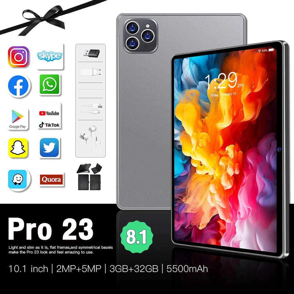 

Selling Original Pro23 Android Tablets Support Dual Card Wifi 10inch HD screen face recognition excellent quality Tablet PC