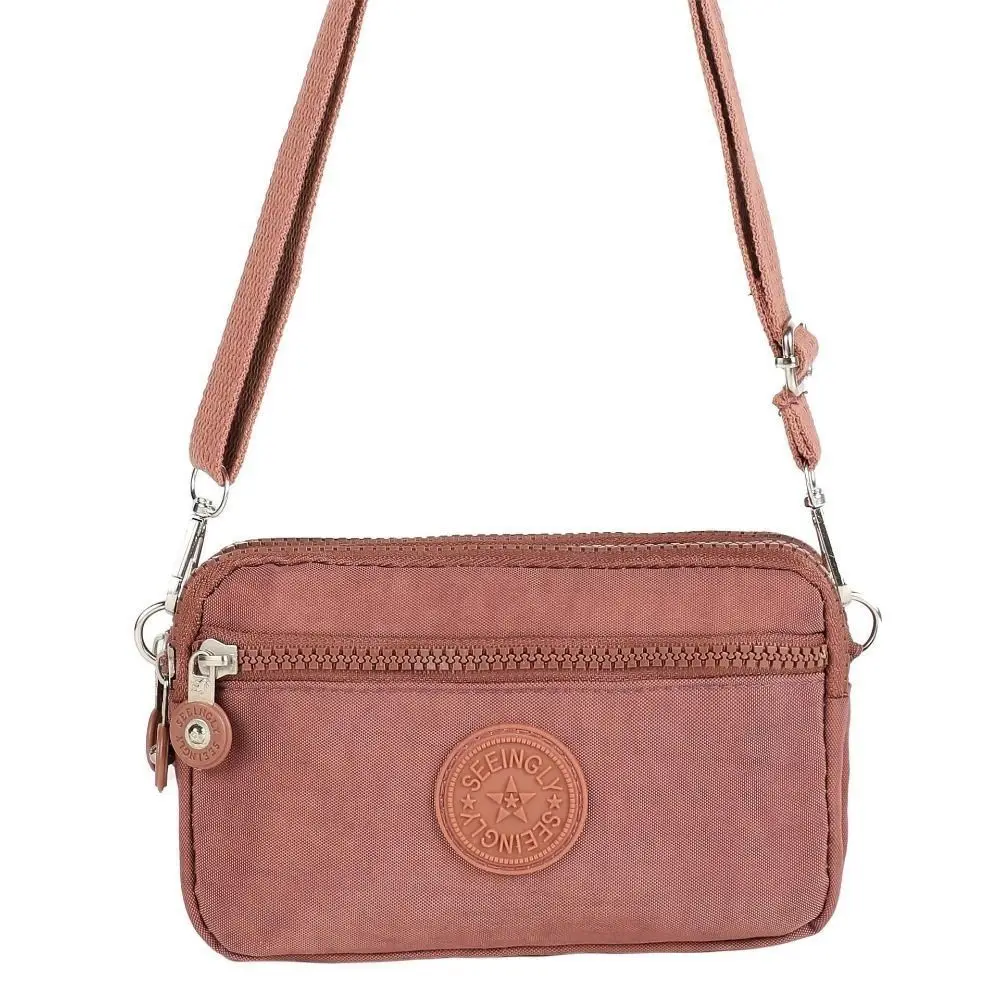 Borse quadrate in nylon da donna alla moda Borsa da donna con tracolla a tracolla Borsa da donna casual con cerniera Borsa sotto le ascelle