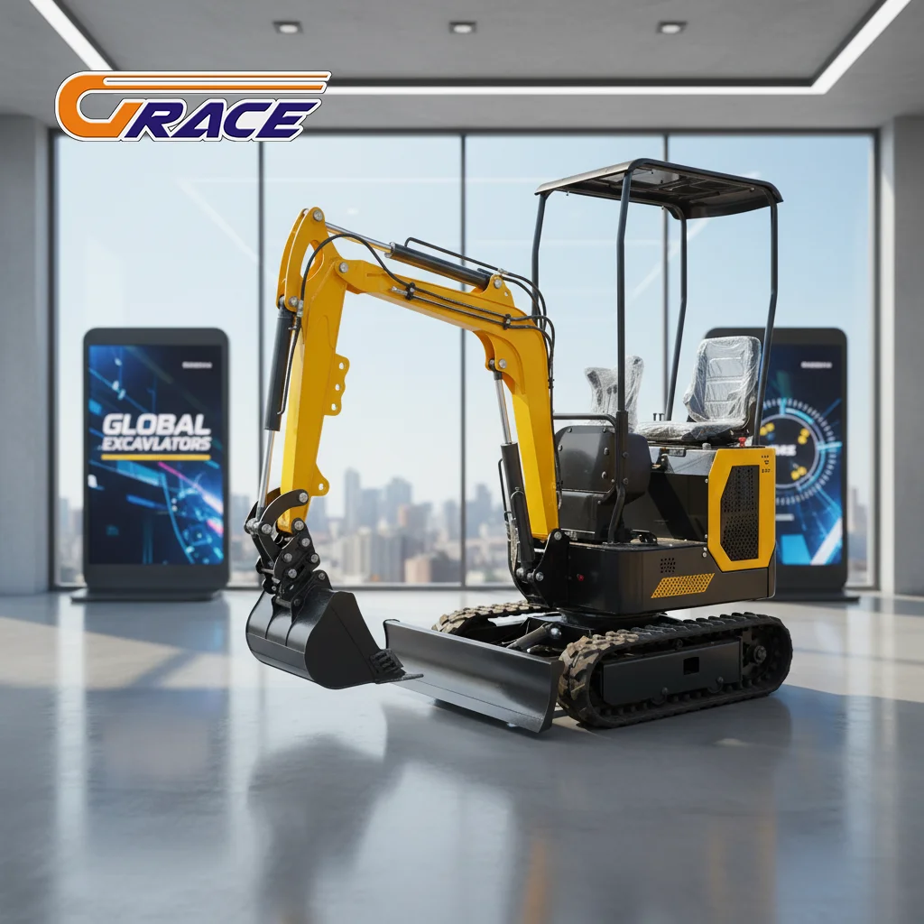 Venda quente do motor Euro 5 da mini escavadeira de esteira de 1,8 toneladas para a construção do jardim