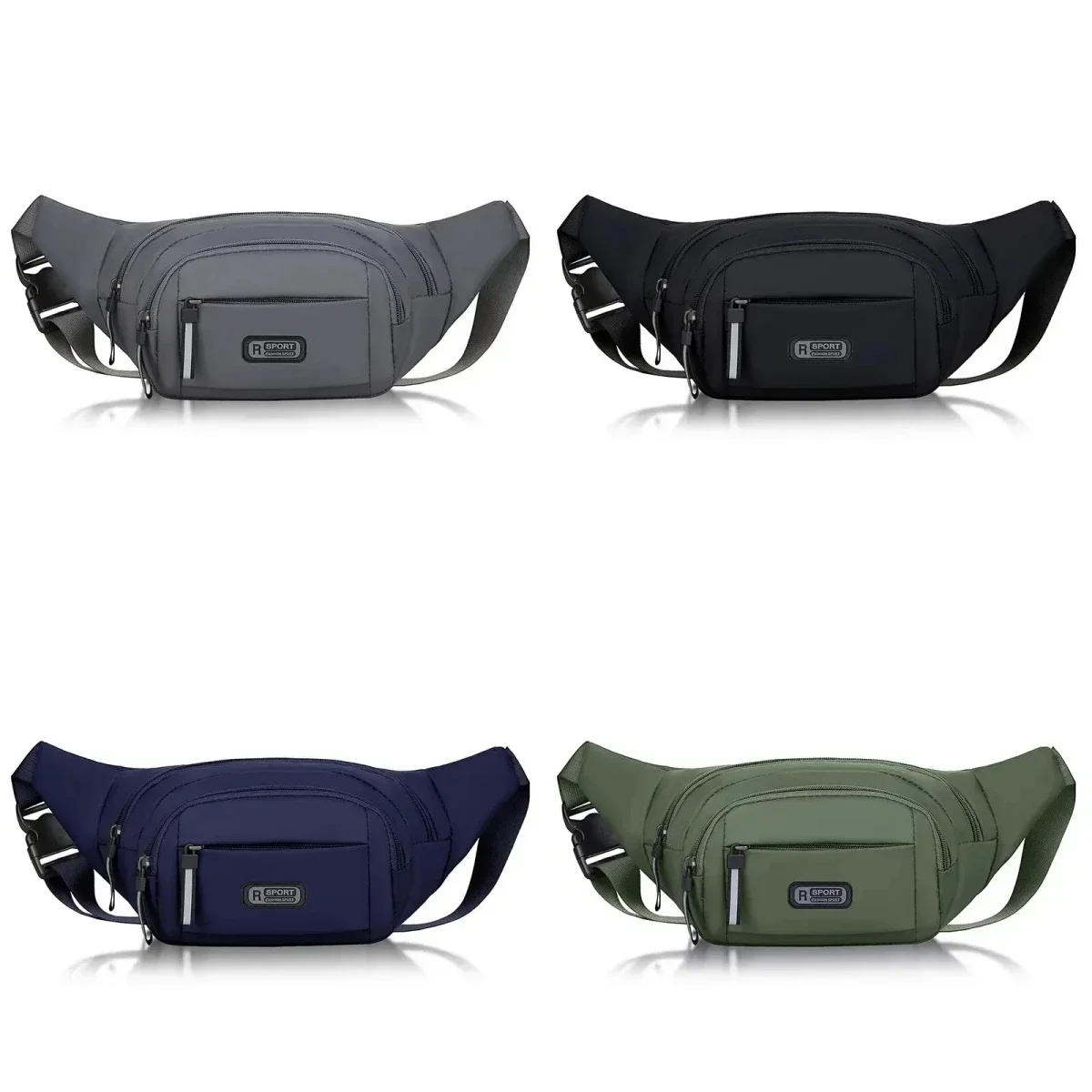 New Men Pure Canvas Fit Waistpack Mobile Waistpack Men's Sports Outdoor Leisure Running Anti Theft Ultra Thin Invisible Gift