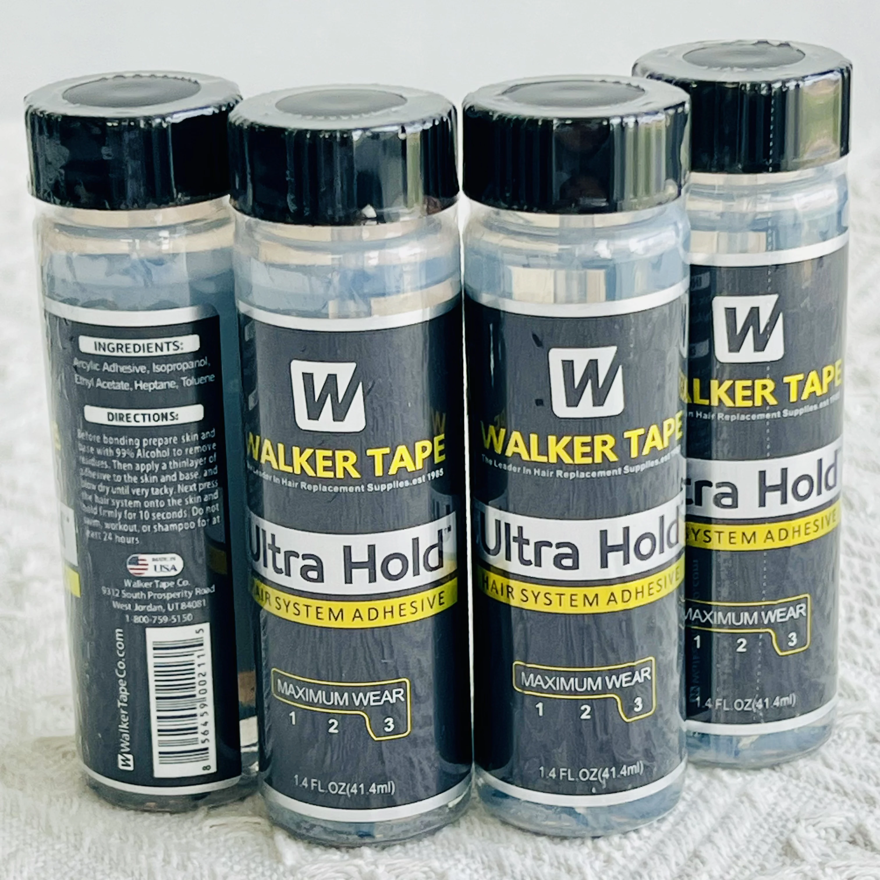 

1.4LF.OZ 41.4ml Walker Tape Ultra Hold Hair System Adhesive Hair Replacement Lace Glue for Hair Toupee or Lace Wigs waterproof