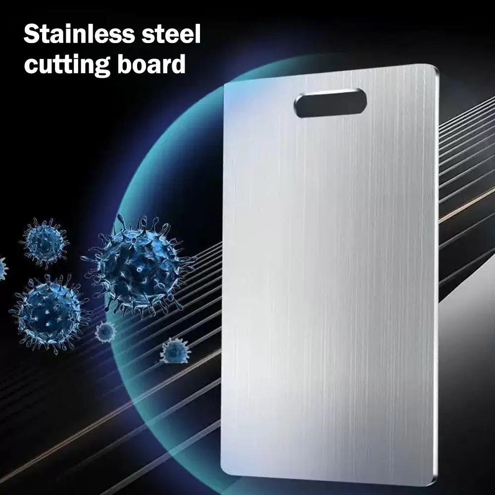Titanium Cutting Board Double-Sided Chopping Board Food Grade Kitchen Cutting Mat Portable Cutting Board Serving Tray for Meat