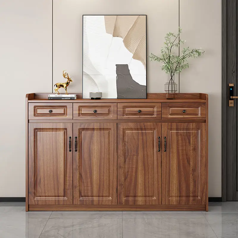 النمط الصيني الجديد، الخشب الصلب، الخزائن الجانبية، المطبخ، الخزائن