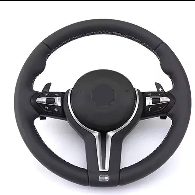 Leather Car Steering Wheel for bmws  F10 F30 e90 f20 F25 F26 M5 M3 F80 steering wheel e70 e71 x5 x6  steering wheel upgrade