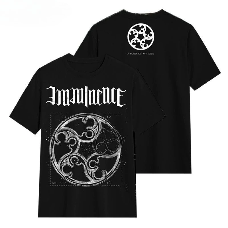Imminence Band - Rock post-nucléaire suédois - T-shirt en coton à manches courtes avec logo sombre, style décontracté, pour l'Europe et l'Amérique