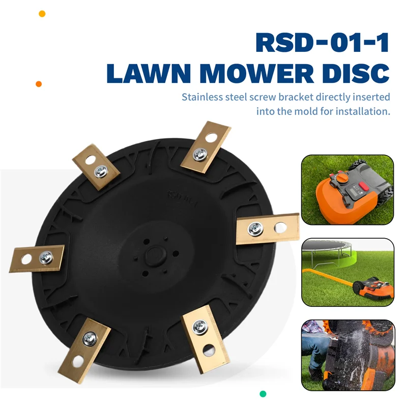 

IALJ-RSD-01-1 Knife Disc Turntable For WORX Landroid S&M/Landxcape LX835/Kress KR120 Robotic Mower Cutter Disc Mower Parts