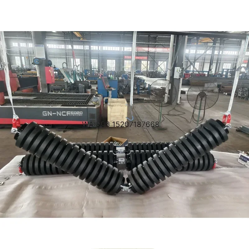 Wmwmnu Heavy Duty Trough Carrying Return Idler Bracket Ball Bearing for Coal Mining Quarry Port Belt Conveyor System Roller