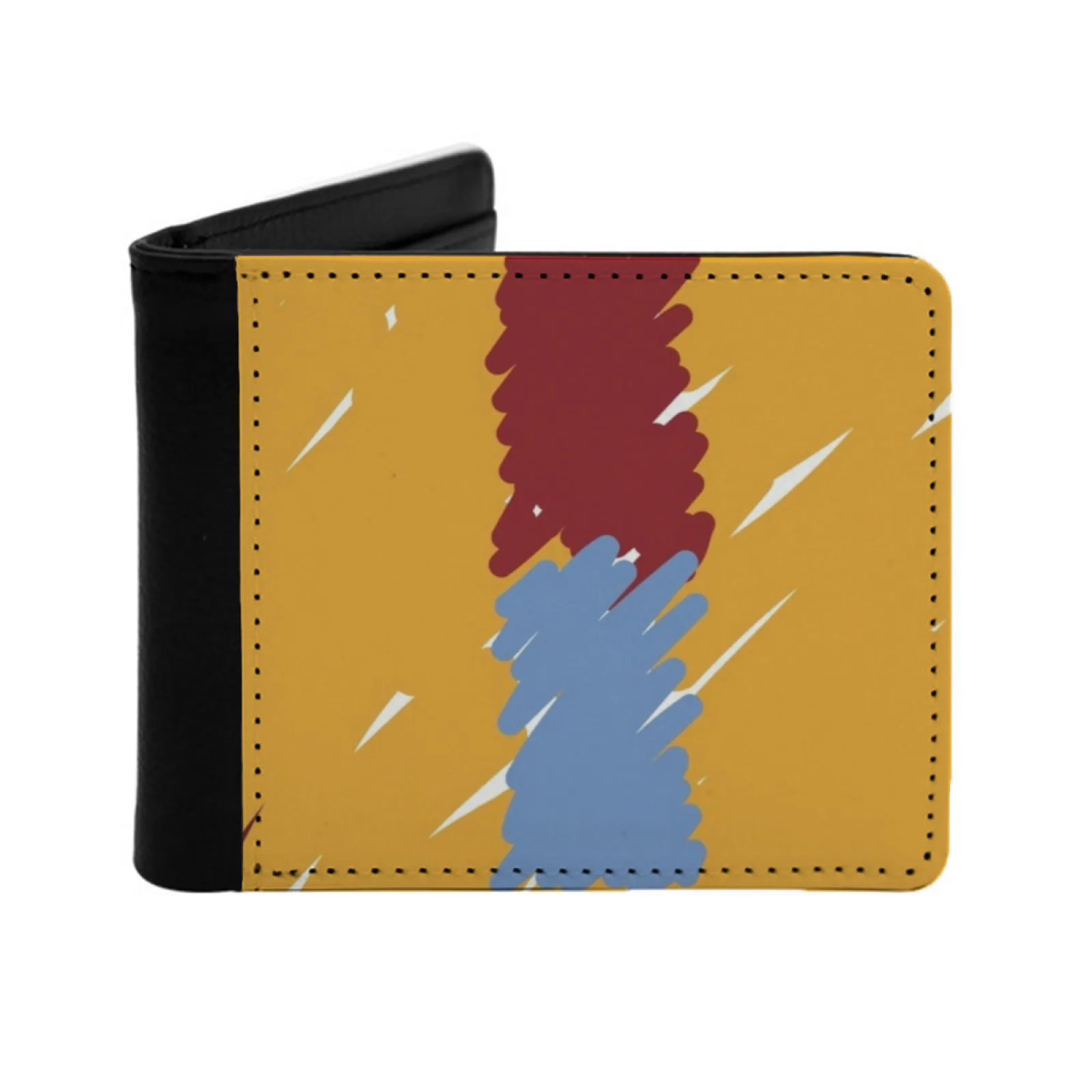 

Обложка альбома The College Dropout Scribble, кожаные мужские кошельки, кошелек с держателем для кредитных карт, черный кошелек Kanye West Kanye West