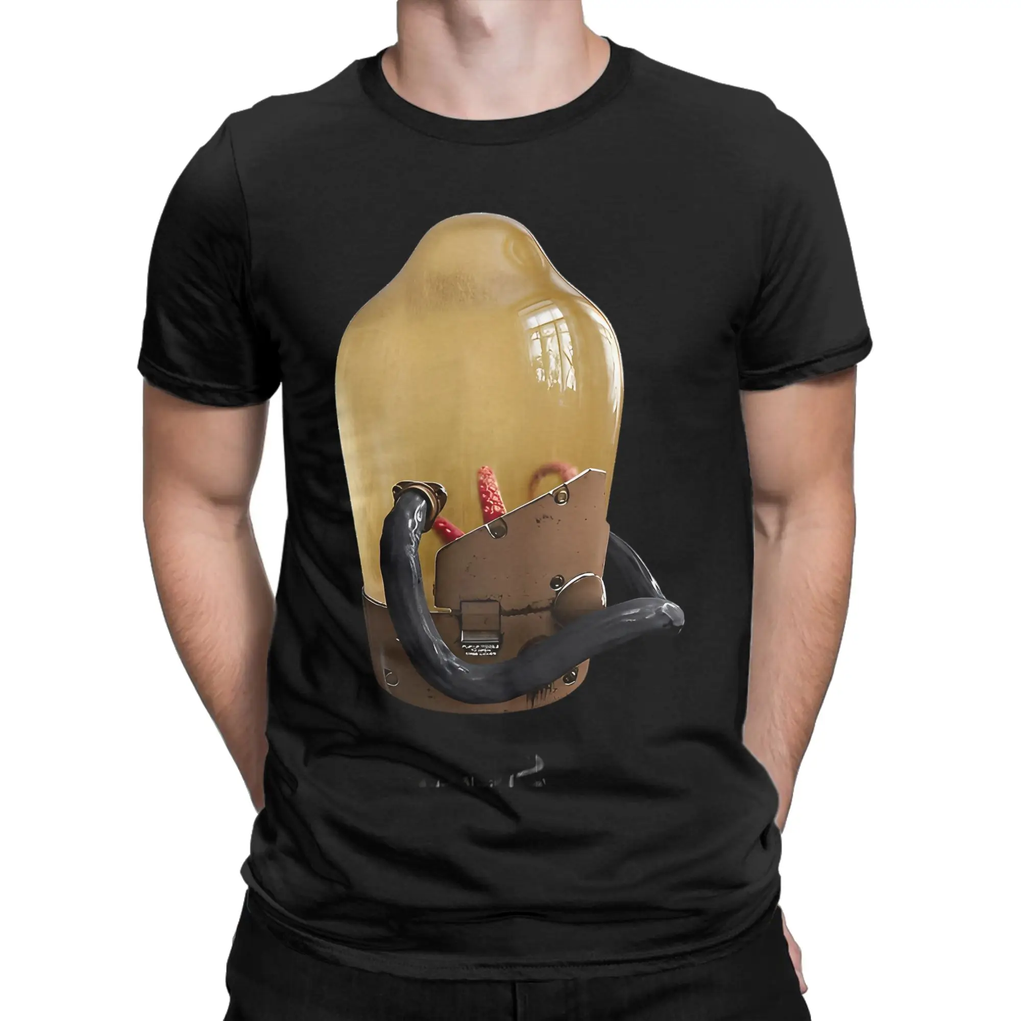 Death Stranding 2 BB T Shirt Beach  Y2K Retro T Shirts Pure Cotton Hipster Tee Shirt For Men Casual Clothing