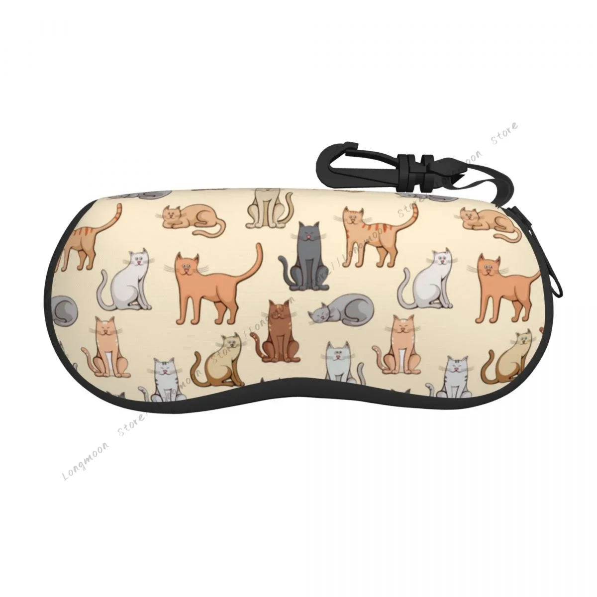 Unisex Glasses Bag Protective Case Various Cats Pattern Portable Sunglasses Box Reading Eyeglasses 