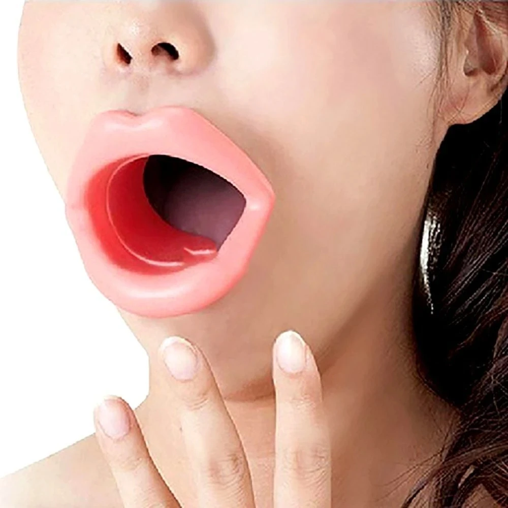 4 Colors Rubber Face Slim Exerciser Lips Massage Silicone Anti Aging Women Lip Trainer Face Lift Tools Oral Mouth Muscle Massage