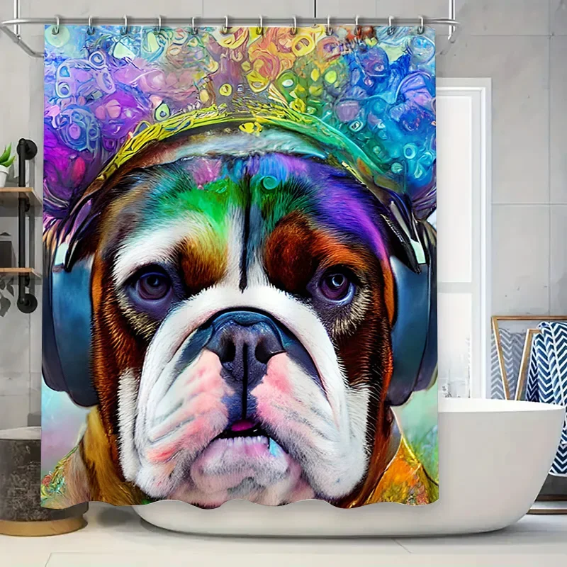 

Vibrant Animal Print Shower Curtain Modern Stylish Home Decor for Bathroom Perfect Gift Idea (Multicolor)