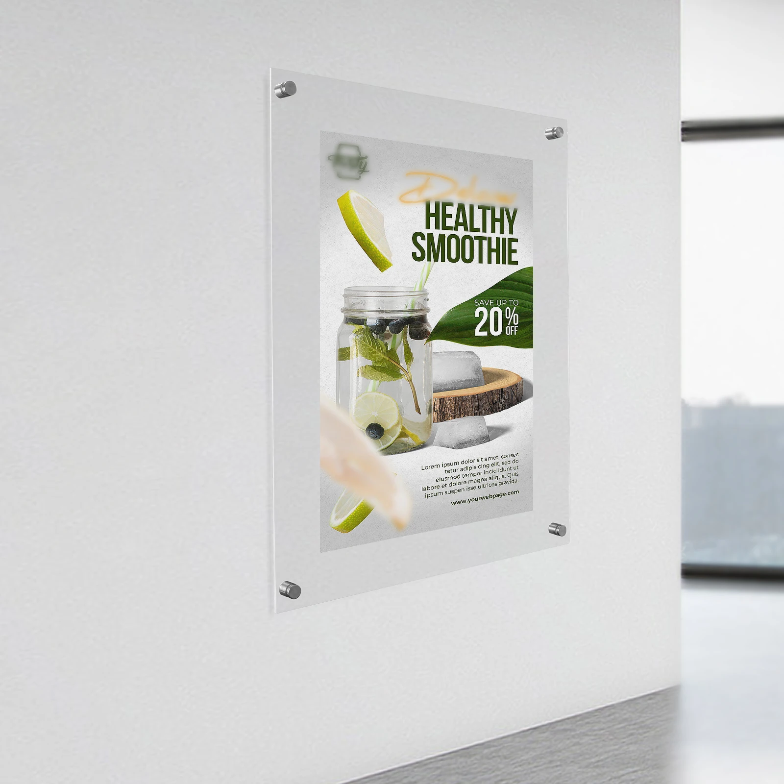 

Acrylic Advertising Frames, Double Sided Transparent Wall Mounted Billboard, Movie Poster Art Frame Display Stand