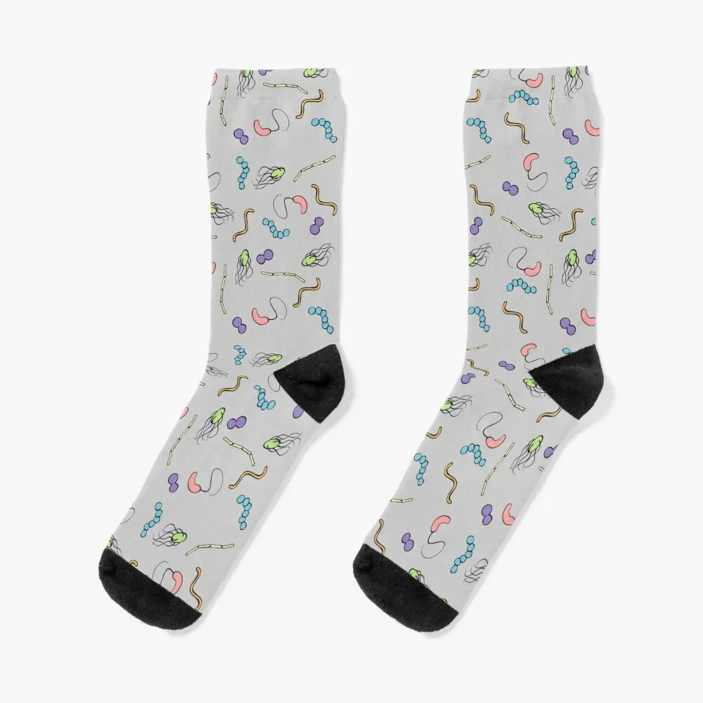 

Pastel Rainbow Bacteria Socks floral tennis Stockings man Socks Male Women's