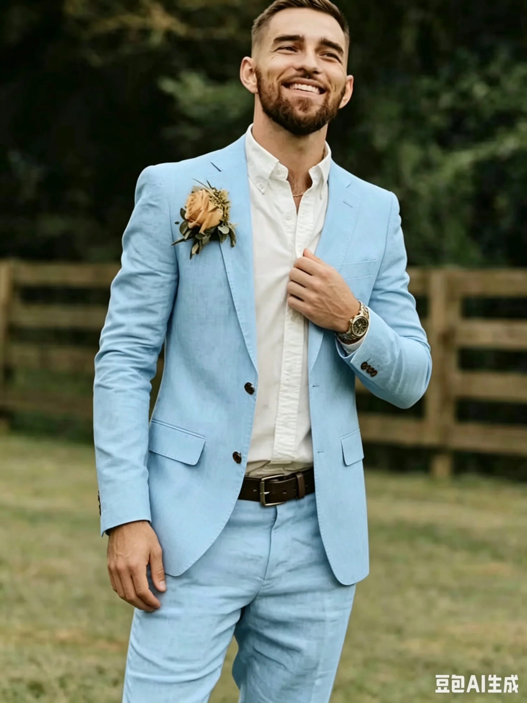 

Blue/Beige Linen Slim Fit Suits for Men Notched Lapel Balzer Pants Groom Tuxedo Casual Man Clothes Summer Costumes Homme