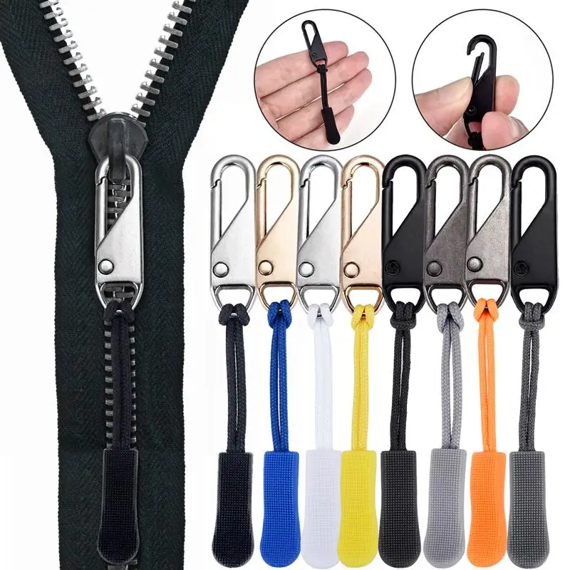 Extracteur universel de fermeture éclair en métal détachable, Kit de réparation instantanée détachable, serrures à levier de remplacement pour vêtements et bagages