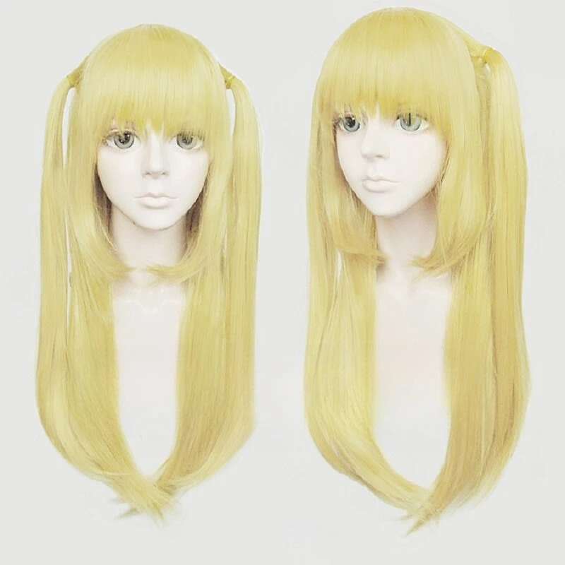 

Wig For Cosplay Misa Amane Elina Vance Game Blonde Long Straight Hair