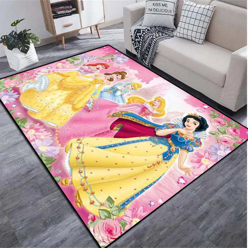 Disney Princess Girl Carpet -cartoon, Cute Carpet, Home Carpet, Living Room, Children's Bedroom, Sofa, Door Pads