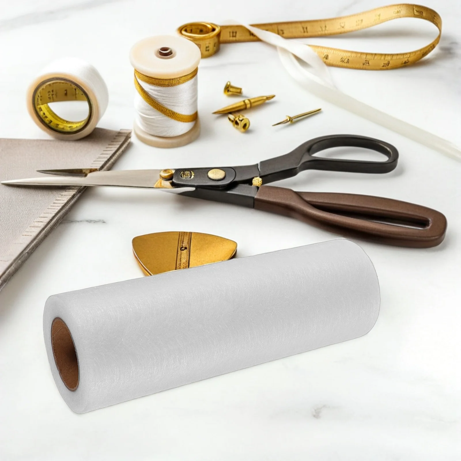 

Lightweight Double Sided Fusible Web Iron on Non-Woven Interfacing for Hemming and Reinforcing Garments Fusible Interfacing