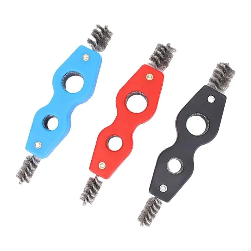 40JE 4 In 1 Wire Brush for Car Battery Terminals and Tubing Cleaning with Double Headed Deisgn Pipe Cleaner