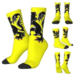 Tour Of Flanders Tour Of Flanders Flag Men Women Round neck Socks Windproof Novelty Spring Summer Autumn Winter Stockings Gift