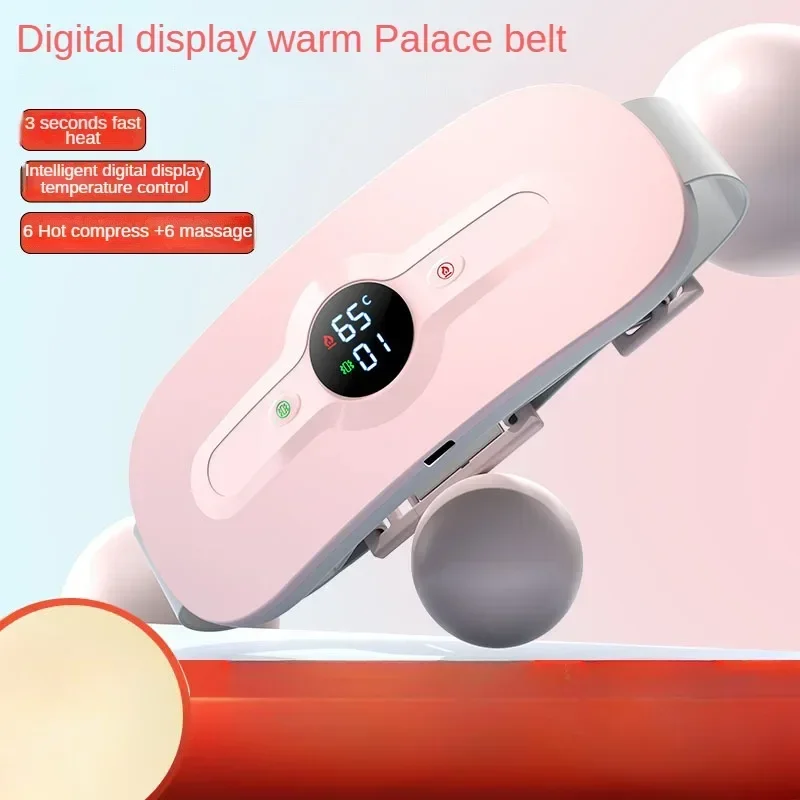 New Warm Palace Bao Hot Compress Charging Massage Warm Palace Belt Vibration Digital Display