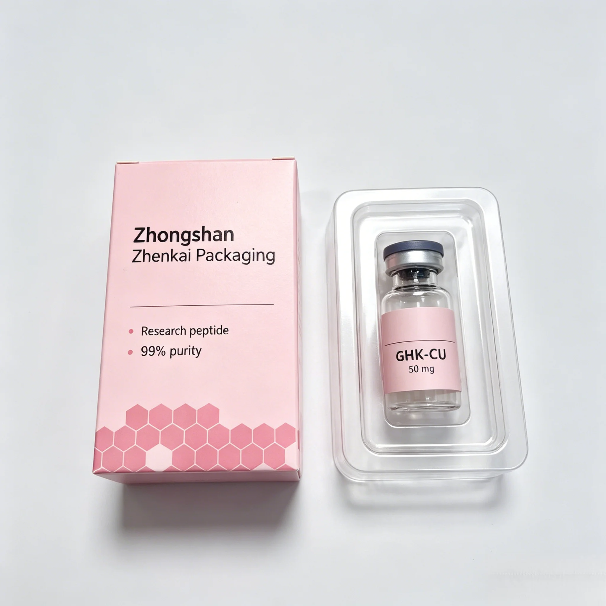 

Custom Peptide Bottle Labels & Single Vial Boxes With Plastic Insert,500Pcs Boxes For 3ml 10ml Vials