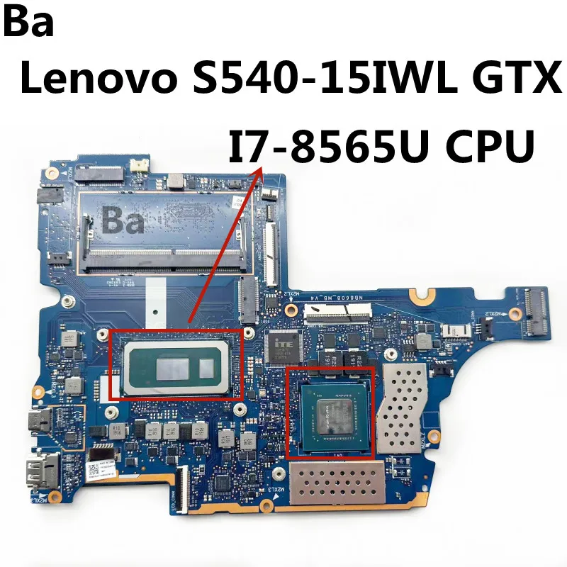 

For Lenovo S540-15IWL GTX Motherboard CPU I7-8565U GPU N18P-G0-MP-A1 RAM 4GB 100% Tested