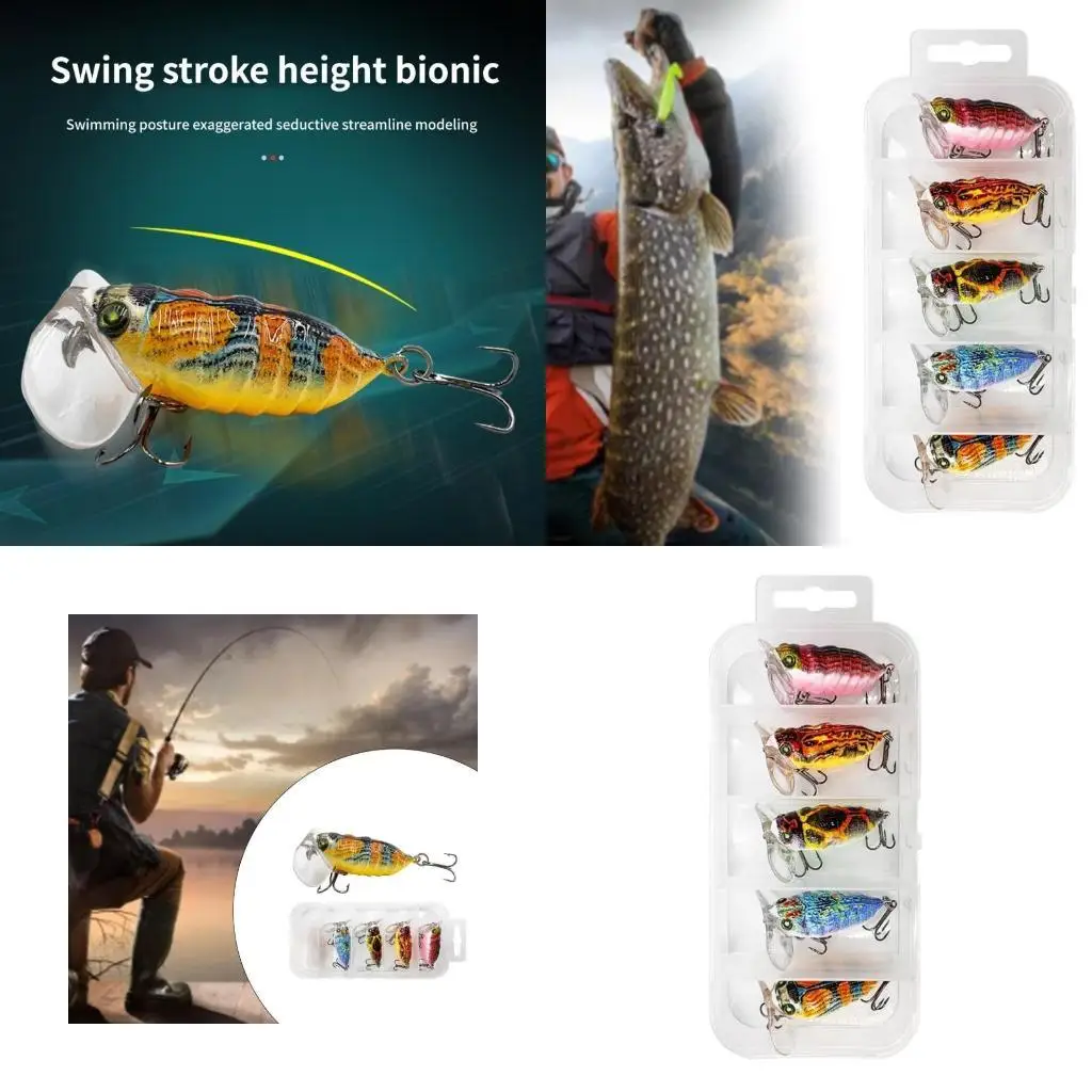 

Y1UC 4cm Fishing Crankbaits Fishing Lures Swimbaits Wobbler Fishing Hard Baits Mini Lures for Bass Trout Saltwater Freshwater