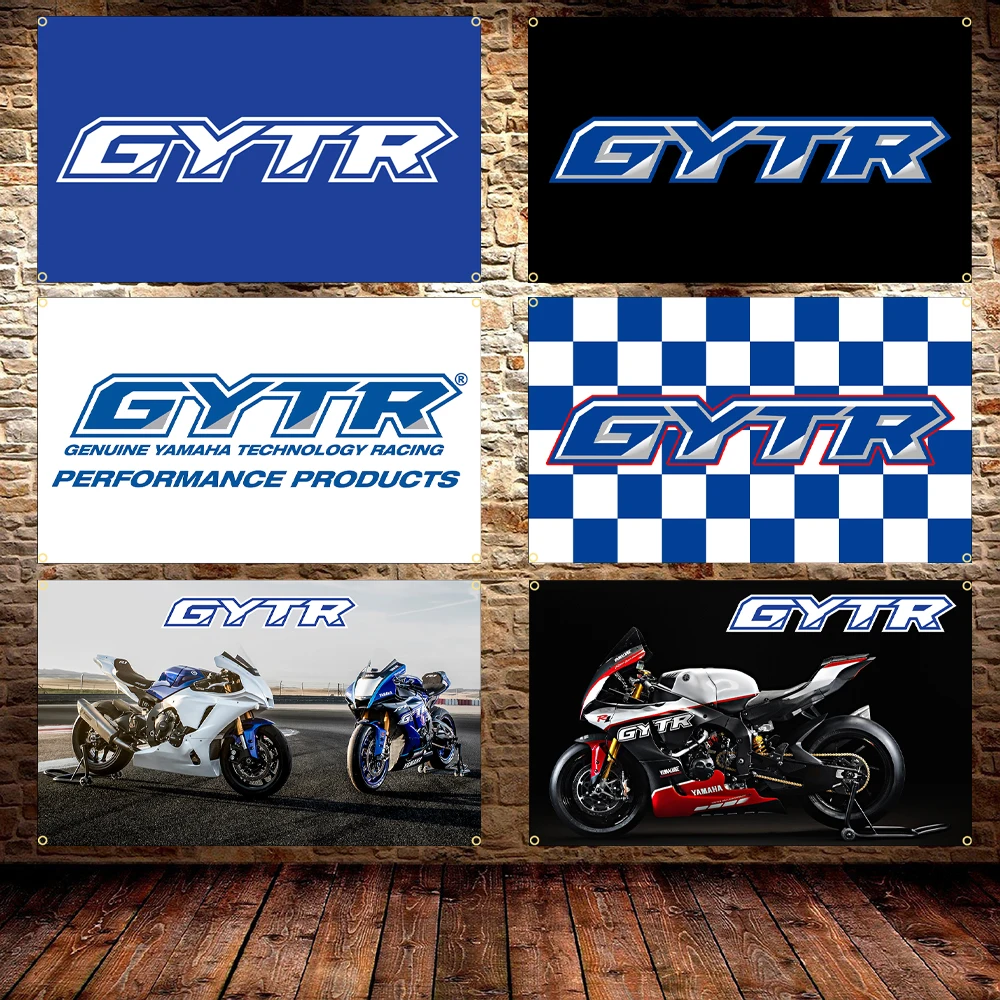 FLAGDOM 90X150CM 3X5FT R1-GYTRs Motorcycle Flag Polyester Printed Moto Wallpaper Banner For Decor Poster Tapestry Outdoor Home