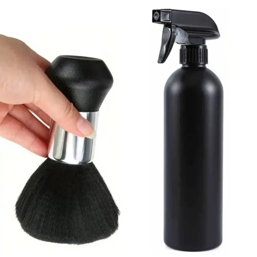 

Barber Hairdresser Water Sprayer Set Barbershop Hairdressing Neck Duster Cleaning Brush Professional Hair Styling Tool Salon