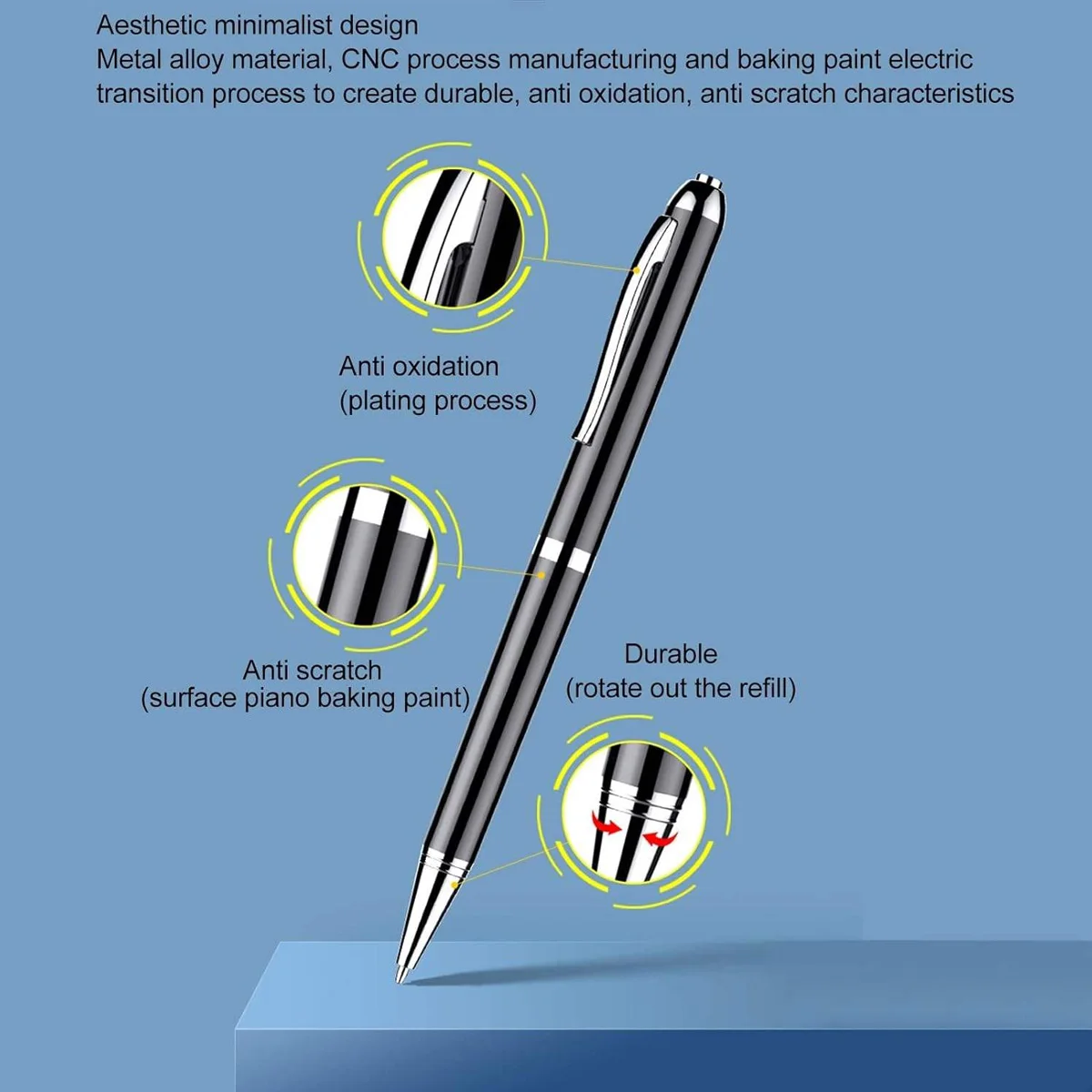 

Умная ручка AI с переводкой по текста в реальном времени, управление через приложение Bluetooth 5.3, точность 98%, легкий вес для конференций/класса