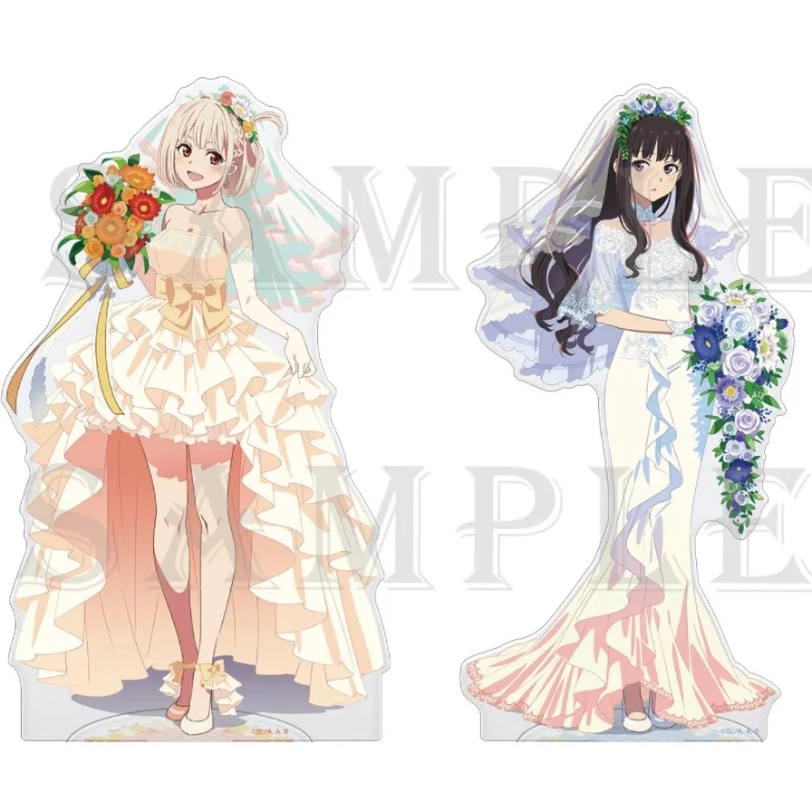

Game Chisato Nishikigi Takina Inoue Acrylic Stand Doll Anime Figure Model Plate Cosplay Toy for Gift
