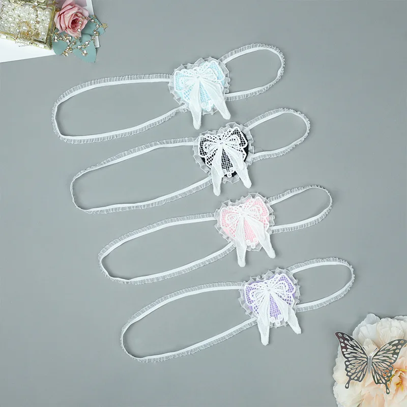 Herz Schleife Spitze Augenmaske Lolita Zubehör Cosplay Anime One-Eye Eyeshade Halloween Party Gothic Girl Augenklappe Comic Con Requisiten