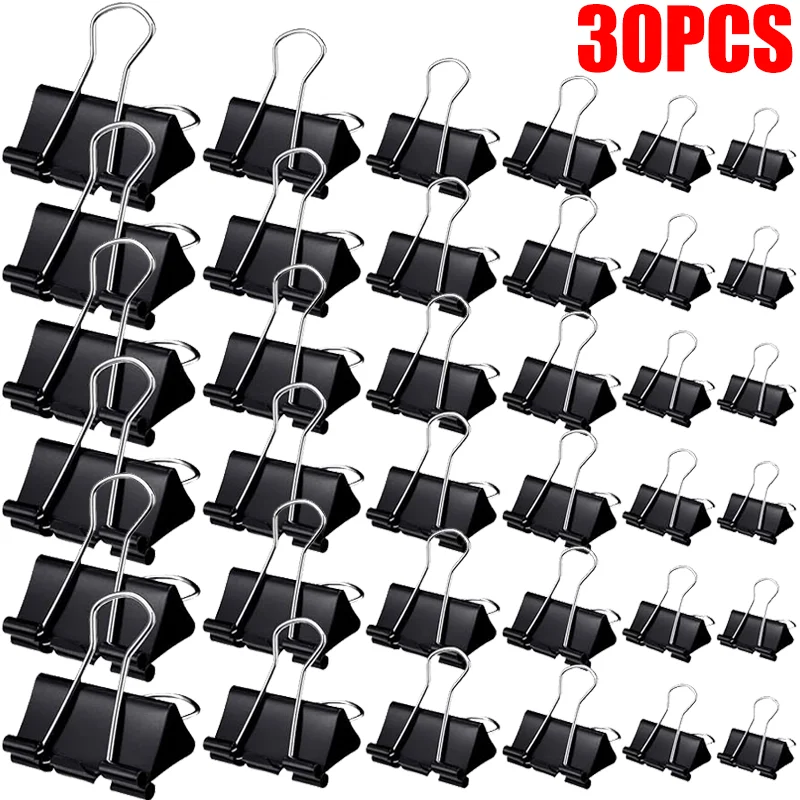 Metal Binder Clips Small Notes Letter Paper Clip for Home School Office Stationery Supplies Binding Securing Food Sealed Clamps