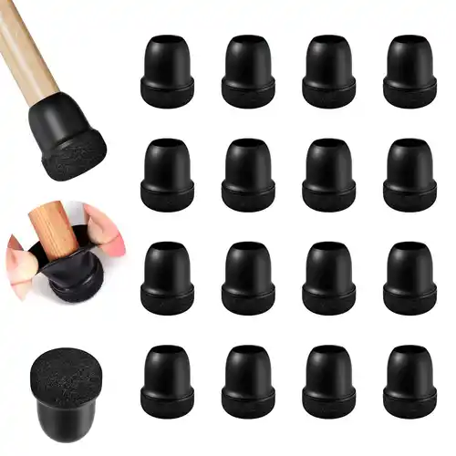 16PCS Silicone Chair Leg Floor Protectors with Wrapped Felt Sofa Table Feet Pads Non Slip Reduce Noise for Hardwood Floors - Image 11