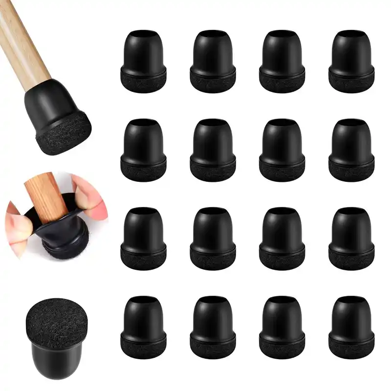 16PCS Silicone Chair Leg Floor Protectors with Wrapped Felt Sofa Table Feet Pads Non Slip Reduce Noise for Hardwood Floors - Image 11
