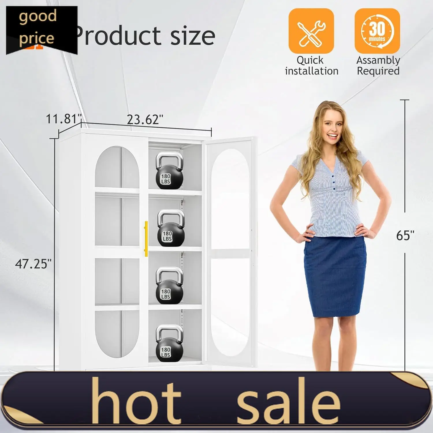 47" H Locking Displ…