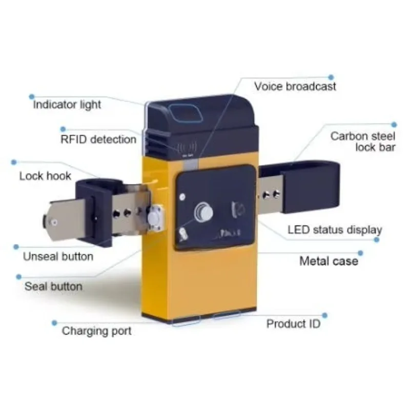 

Jointech High-End GPS Padlock Intelligent Security Lock with Real-Time Tracking And Anti-Theft Alarm for Container Navigation Se