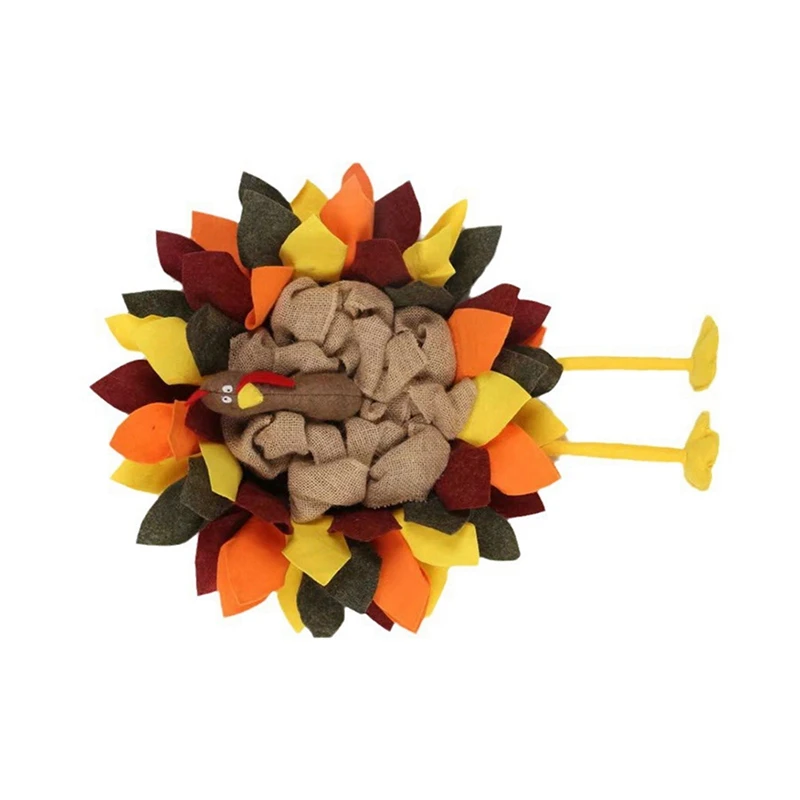 Thanksgiving Flower Plate Turkey Courtyard Door Hanging Halloween Bar Wall Decorations