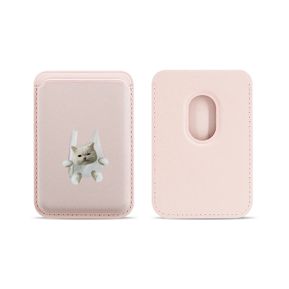 Lustige Katzen-Leder-Kartenhülle für Magnetische Hüllen, Geeignet für alle iPhones, für Magsafe-Kartenhalter, Handy-Rückentasche – Detail 16