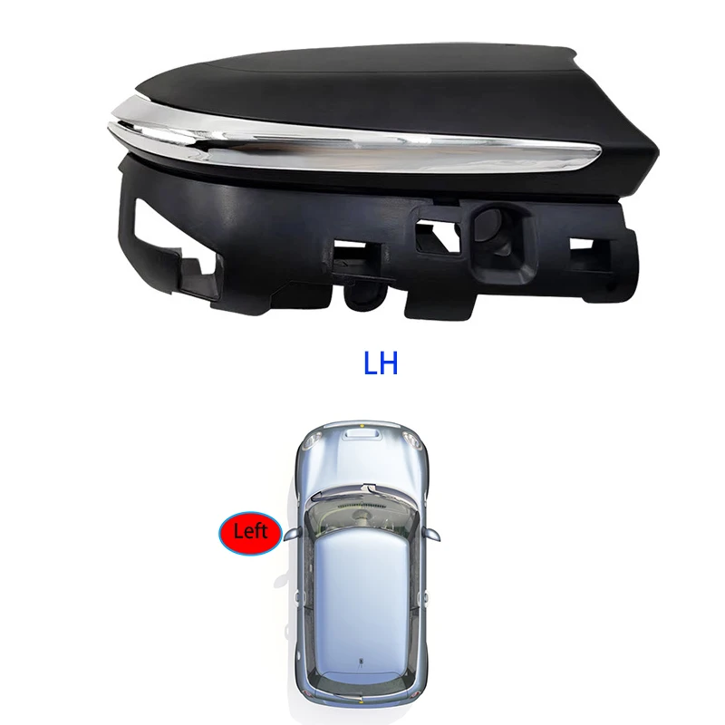 لتويوتا بريوس PHV 2016-2022 اليسار اليمين مرآة الرؤية الخلفية العلب قذائف سفلية إطارات مرآة بدوره إشارات ساخنة العمياء #4