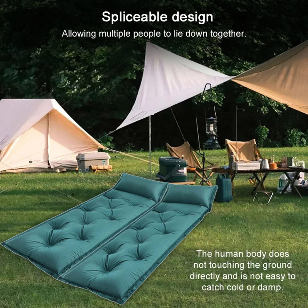Outdoor Camping Picnic Self-driving Travel Portable Soft Mattress High Resilience Comfort Automatic Inflation Mattress with
