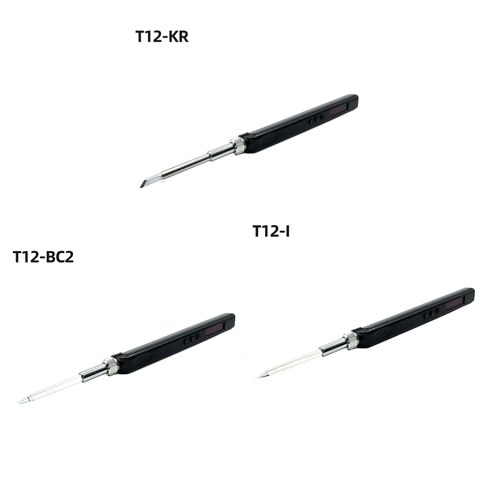 

PTS80 T12 Handheld Electric Soldering Iron OLED Display Welding Pen Temperature Adjustable TYPE-C/DC 5521 Interface Welding Tool