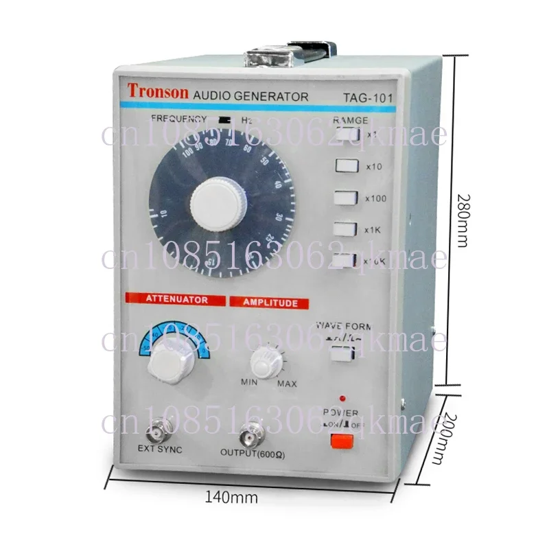 AC 100-240V TAG-101 Low Frequency Audio Signal Generator  Source 10Hz-1MHz